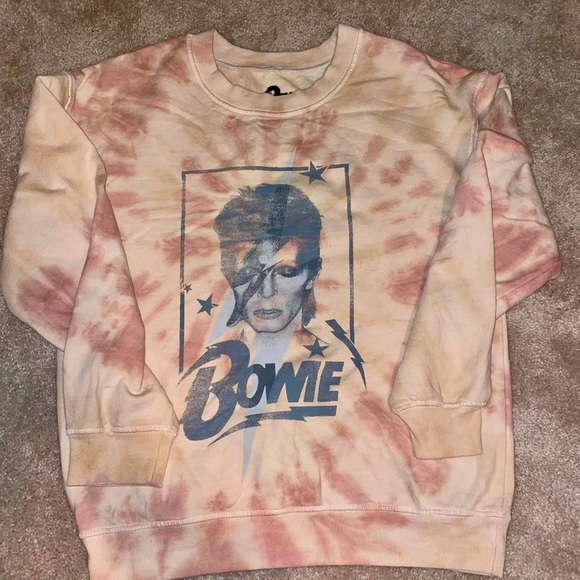 David Bowie As Ziggy Stardust Graphic Tie Dye Crewneck Sweatshirt • Size: Medium - Picture 2 of 8